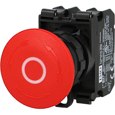 Arrêt d'urgence IMO complet à accrochage Ø22mm, 1NO+1NC - Publicité Arrêt d'urgence IMO complet à accrochage Ø22mm, 1NO+1NC - Publicité