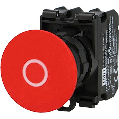 Arrêt d'urgence IMO complet à impulsion Ø22mm, 1NO+1NC - Publicité Arrêt d'urgence IMO complet à impulsion Ø22mm, 1NO+1NC - Publicité