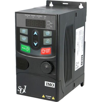 IMO Variateur de vitesse entrée monophasée / sortie triphasée 0,4kW - Publicité IMO Variateur de vitesse entrée monophasée / sortie triphasée 0,4kW - Publicité