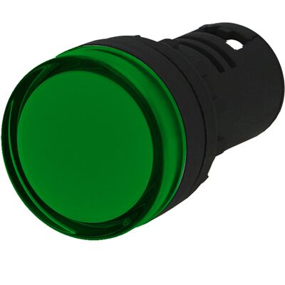 Voyant lumineux monobloc à LED IMO 230VAC Ø22mm vert - Publicité Voyant lumineux monobloc à LED IMO 230VAC Ø22mm vert - Publicité