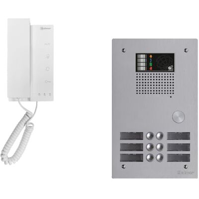 Kit interphone avec 6 combinés GOLMAR Collectif - Publicité Kit interphone avec 6 combinés GOLMAR Collectif - Publicité