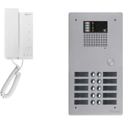 Kit interphone avec 9 combinés GOLMAR Collectif - Publicité Kit interphone avec 9 combinés GOLMAR Collectif - Publicité