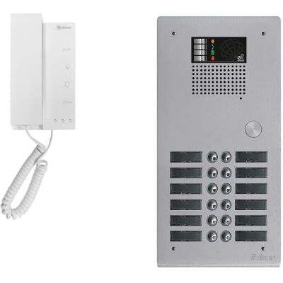 Kit interphone avec 11 combinés GOLMAR Collectif - Publicité Kit interphone avec 11 combinés GOLMAR Collectif - Publicité