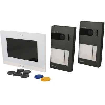 Kit visiophone GOLMAR Soul 7'' wifi 2 platines - Publicité Kit visiophone GOLMAR Soul 7'' wifi 2 platines - Publicité