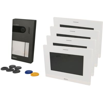 Kit visiophone GOLMAR Soul 7" 4 écrans - Publicité Kit visiophone GOLMAR Soul 7" 4 écrans - Publicité