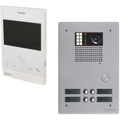 Kit Vidéo Interphone Golmar - 4 Moniteurs, Couleur, Facile à installer - Publicité Kit Vidéo Interphone Golmar - 4 Moniteurs, Couleur, Facile à installer - Publicité