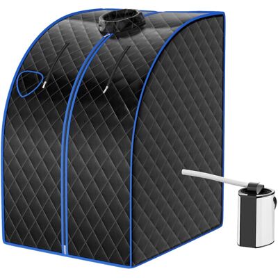 CostwayCabine de Sauna Portable Pliable 3L avec Télécommande 9 Options de Minuterie Fonction de Vaporisation Puissance 1000 W Noir - Publicité CostwayCabine de Sauna Portable Pliable 3L avec Télécommande 9 Options de Minuterie Fonction de Vaporisation Puissance 1000 W Noir - Publicité