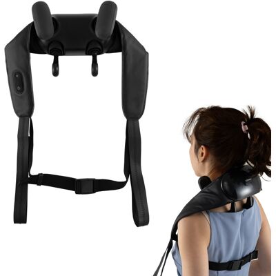 CostwayMasseur pour Cou et Épaules Profond 4D Shiatsu Pétrissage avec 2 Niveaux de Chaleur pour Soulager Douleur Oreiller de Massage Noir - Publicité CostwayMasseur pour Cou et Épaules Profond 4D Shiatsu Pétrissage avec 2 Niveaux de Chaleur pour Soulager Douleur Oreiller de Massage Noir - Publicité