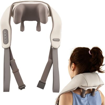CostwayMasseur Ultraléger avec 2 Niveaux de Chauffage pour Le Cou et Les Épaules Appareil de Massage Sans Fil 2500 mAh Batterie Intégrée Beige - Publicité CostwayMasseur Ultraléger avec 2 Niveaux de Chauffage pour Le Cou et Les Épaules Appareil de Massage Sans Fil 2500 mAh Batterie Intégrée Beige - Publicité