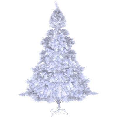 Costway - 210cm Xmas Tree - White - PVC - Sapin de Noël - Publicité Costway - 210cm Xmas Tree - White - PVC - Sapin de Noël - Publicité