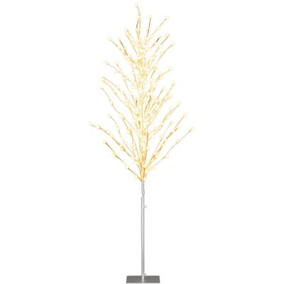 CostwayArbre de Bouleau Éclairé de 186 Cm Arbre de Noël Artificiel avec 168 Lumières Led Blanc Chaud Piquets en Métal Décoration de Fête de Noël - Publicité CostwayArbre de Bouleau Éclairé de 186 Cm Arbre de Noël Artificiel avec 168 Lumières Led Blanc Chaud Piquets en Métal Décoration de Fête de Noël - Publicité