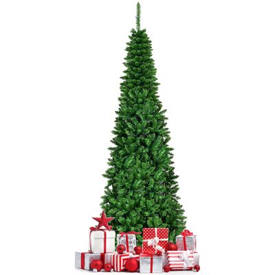 Sapin de Noël Artificiel Costway 225cm 150 Lumières LED Aiguilles PVC - Publicité Sapin de Noël Artificiel Costway 225cm 150 Lumières LED Aiguilles PVC - Publicité
