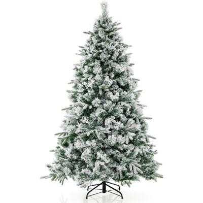 CostwaySapin de Noël Artificiel de 186 cm avec Aiguilles de Pin Arbre de Noël Floqué avec 250 Lumières LED Blanches Chaudes & 752 Branches Mixtes pour la Maison le Bureau & le Carnaval - Publicité CostwaySapin de Noël Artificiel de 186 cm avec Aiguilles de Pin Arbre de Noël Floqué avec 250 Lumières LED Blanches Chaudes & 752 Branches Mixtes pour la Maison le Bureau & le Carnaval - Publicité