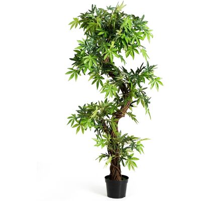 CostwayArbre Artificiel en PVC Plante Artificielle en Pot Rempli de Ciment pour Intérieur ou Extérieur, 19x19x160cm, Vert - Publicité CostwayArbre Artificiel en PVC Plante Artificielle en Pot Rempli de Ciment pour Intérieur ou Extérieur, 19x19x160cm, Vert - Publicité