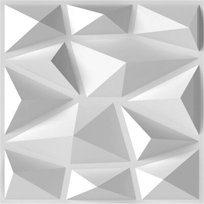 CostwayLot de 50 Panneaux Muraux 3D Décoration Murale en PVC Résistant au Feu avec Accent Diamant Panneaux Carrés 30 x 30cm Couvre 4,5m2 Blanc - Publicité CostwayLot de 50 Panneaux Muraux 3D Décoration Murale en PVC Résistant au Feu avec Accent Diamant Panneaux Carrés 30 x 30cm Couvre 4,5m2 Blanc - Publicité