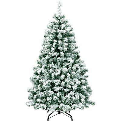 CostwaySapin de Noël Artificiel 135 cm Sapin Enneigé avec 200 Lumières LED 400 Rameaux et Support Métallique Pliable - Publicité CostwaySapin de Noël Artificiel 135 cm Sapin Enneigé avec 200 Lumières LED 400 Rameaux et Support Métallique Pliable - Publicité