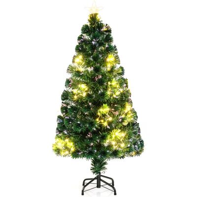 CostwaySapin de Noël Artificiel à Fibre Optique de 120cm Guirlande Lumineuse 18 Lumières Blanches Chaudes 130 Pointes de Branches Etoile - Publicité CostwaySapin de Noël Artificiel à Fibre Optique de 120cm Guirlande Lumineuse 18 Lumières Blanches Chaudes 130 Pointes de Branches Etoile - Publicité