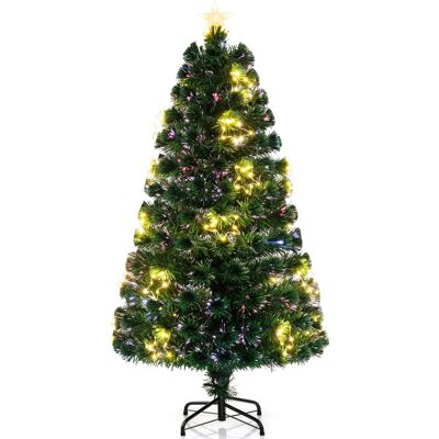 SapIn de Noël Artificiel 150cm - Fibre Optique - 24 Lumières Blanches Chaudes - Publicité SapIn de Noël Artificiel 150cm - Fibre Optique - 24 Lumières Blanches Chaudes - Publicité