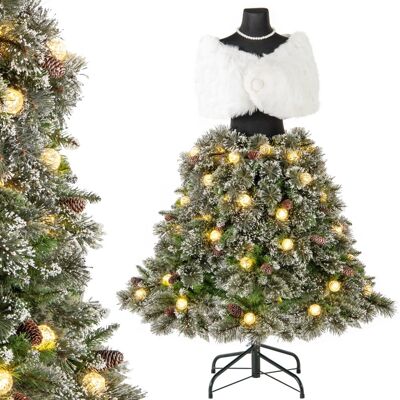 Sapin de Noël artificiel Costway de 150 cm avec décorations LED - Publicité Sapin de Noël artificiel Costway de 150 cm avec décorations LED - Publicité