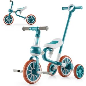 CostwayTricycle Evolutif 5-en-1 avec Putter pour Enfants 2-4 Ans Pédale et Roue Arrière Amovible Siège et Poignée Réglables Vert - Publicité CostwayTricycle Evolutif 5-en-1 avec Putter pour Enfants 2-4 Ans Pédale et Roue Arrière Amovible Siège et Poignée Réglables Vert - Publicité