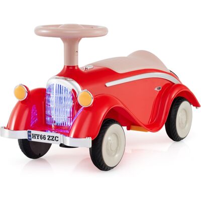 CostwayVoiture Porteur Enfant avec Volant Klaxon Phares à LED sous le Siège Voiture Rétro avec Roues Silencieuses pour 19-36 Mois Rouge - Publicité CostwayVoiture Porteur Enfant avec Volant Klaxon Phares à LED sous le Siège Voiture Rétro avec Roues Silencieuses pour 19-36 Mois Rouge - Publicité