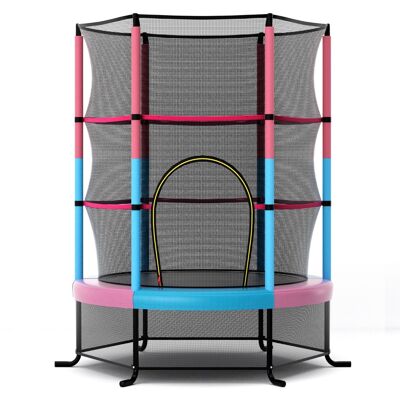 CostwayTrampoline de Jardin pour Enfants Ø165CM avec Filet de Protection Appuis de Ressorts et Structure en Acier Rose - Publicité CostwayTrampoline de Jardin pour Enfants Ø165CM avec Filet de Protection Appuis de Ressorts et Structure en Acier Rose - Publicité