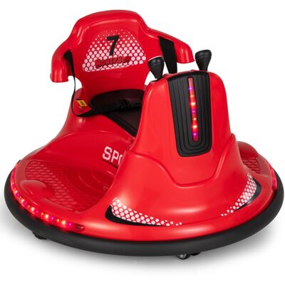 CostwayAuto-Tamponneuse Electrique 360° pour Enfants Télécommande 2.4G Contours Anti-Chocs pour Garçon et Fille 3-8 Ans Rouge - Publicité CostwayAuto-Tamponneuse Electrique 360° pour Enfants Télécommande 2.4G Contours Anti-Chocs pour Garçon et Fille 3-8 Ans Rouge - Publicité