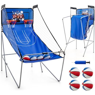 CostwayJeu D'arcade de Basket-ball à Double Tir avec 8 Modes de Jeu Bleu - Publicité CostwayJeu D'arcade de Basket-ball à Double Tir avec 8 Modes de Jeu Bleu - Publicité