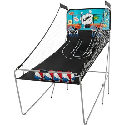 CostwayJeu de Basketball Arcade Pliable à 2 Panier 4 Balles Pompe de Gonflage Panier de Basketball pour 1 à 4 Joueurs avec Système de Pointage Vert - Publicité CostwayJeu de Basketball Arcade Pliable à 2 Panier 4 Balles Pompe de Gonflage Panier de Basketball pour 1 à 4 Joueurs avec Système de Pointage Vert - Publicité