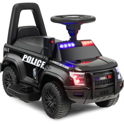 CostwayPorteur Enfants avec Mégaphone & Autocollant de Police Voiture à Pousser avec Lumières et Sonore Dispositif Anti-basculement Charge 25 kg pour 18-60 Mois - Publicité CostwayPorteur Enfants avec Mégaphone & Autocollant de Police Voiture à Pousser avec Lumières et Sonore Dispositif Anti-basculement Charge 25 kg pour 18-60 Mois - Publicité