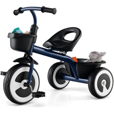 CostwayTricycle pour Tout-Petits avec Siège Réglable Paniers de Rangement Avant et Arrière Tricycle à 3 Roues pour 1,5-5 Ans Bleu - Publicité CostwayTricycle pour Tout-Petits avec Siège Réglable Paniers de Rangement Avant et Arrière Tricycle à 3 Roues pour 1,5-5 Ans Bleu - Publicité
