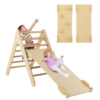 Costway Jouet d'Escalade Triangulaire - 3-en-1 pour Enfants - Publicité Costway Jouet d'Escalade Triangulaire - 3-en-1 pour Enfants - Publicité