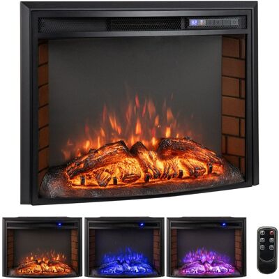 CostwayInsert de Cheminée Électrique Encastrable Courbé Chauffage 750W/1500W avec Télécommande Protection contre la Surchauffe Minuterie 6H Noir - Publicité CostwayInsert de Cheminée Électrique Encastrable Courbé Chauffage 750W/1500W avec Télécommande Protection contre la Surchauffe Minuterie 6H Noir - Publicité