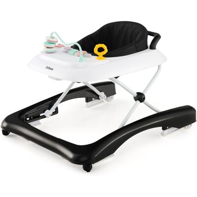 CostwayTrotteur Bébé Pliable avec 3 Hauteur Réglable & Roues Universelles 2 Vitesses Charge 12kg pour Bébé de 6 Mois + Noir - Publicité CostwayTrotteur Bébé Pliable avec 3 Hauteur Réglable & Roues Universelles 2 Vitesses Charge 12kg pour Bébé de 6 Mois + Noir - Publicité
