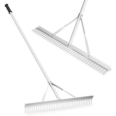 Râteau de Jardin en Aluminium Costway - Large 91cm, Double Face, Manche 174cm - Publicité Râteau de Jardin en Aluminium Costway - Large 91cm, Double Face, Manche 174cm - Publicité