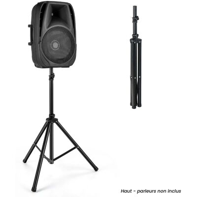 CostwaySupports pour Enceintes sono DJ Pliable Hauteur Réglable sur 5 Niveaux Structure en Métal Insert Compatible 35 mm Noir - Publicité CostwaySupports pour Enceintes sono DJ Pliable Hauteur Réglable sur 5 Niveaux Structure en Métal Insert Compatible 35 mm Noir - Publicité