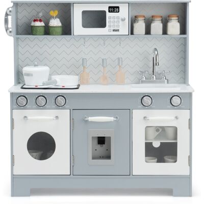 Costway - Kitchen Playset - Gris - MDF - Cuisine jouet - Publicité Costway - Kitchen Playset - Gris - MDF - Cuisine jouet - Publicité
