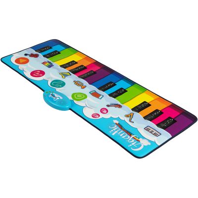 CostwayTapis de Piano pour Enfants Tapis Musical avec 8 Sons D'instruments Clavier de Piano Coloré et Musique Intégrée Fonction D'enregistrement Coloré - Publicité CostwayTapis de Piano pour Enfants Tapis Musical avec 8 Sons D'instruments Clavier de Piano Coloré et Musique Intégrée Fonction D'enregistrement Coloré - Publicité