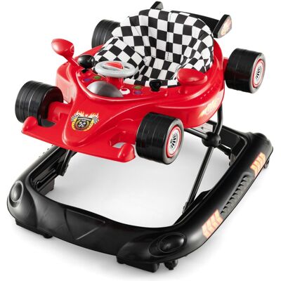 Costway4 en 1 Trotteur Bébé Évolutif Pliable avec 3 Hauteur Réglable Trotteur Marche avec Lumière Charge 12 kg pour Bébé de 6+ Mois Rouge - Publicité Costway4 en 1 Trotteur Bébé Évolutif Pliable avec 3 Hauteur Réglable Trotteur Marche avec Lumière Charge 12 kg pour Bébé de 6+ Mois Rouge - Publicité