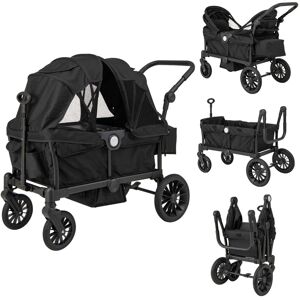 CostwayPoussette Chariot pour 2 Enfants Poussette Double à Pousser et Tirer avec Poignée Réglable Auvent Amovible Porte-Gobelet Plateau-Repas Noir - Publicité CostwayPoussette Chariot pour 2 Enfants Poussette Double à Pousser et Tirer avec Poignée Réglable Auvent Amovible Porte-Gobelet Plateau-Repas Noir - Publicité