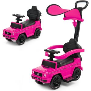 CostwayVoiture à Pousser pour Enfant sous Licence Poussette pour Tout-petit avec Auvent Réglable Garde-corps et Klaxon pour 1-3 Ans Rose - Publicité CostwayVoiture à Pousser pour Enfant sous Licence Poussette pour Tout-petit avec Auvent Réglable Garde-corps et Klaxon pour 1-3 Ans Rose - Publicité