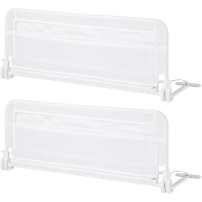 CostwayBarrière de Lit Enfants 100 x 42 cm avec Sangles Barrière de Sécurité Pliable avec Tissu en Maille Respisante Angle Réglable 0°à 180° Blanc - Publicité CostwayBarrière de Lit Enfants 100 x 42 cm avec Sangles Barrière de Sécurité Pliable avec Tissu en Maille Respisante Angle Réglable 0°à 180° Blanc - Publicité