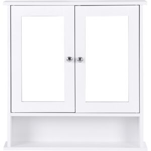 CostwayArmoire de Toilette Armoire Murale pour Aalle de Bains Armoire à Pharmacie Portes Miroir en MDF, 56x13x58cm, Blanc - Publicité CostwayArmoire de Toilette Armoire Murale pour Aalle de Bains Armoire à Pharmacie Portes Miroir en MDF, 56x13x58cm, Blanc - Publicité
