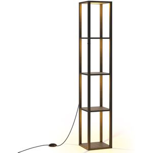 CostwayLampadaire avec Étagères Présentoir Autonome à 4 Niveaux avec Lumières LED 3 Niveaux Variables & Interrupteur au Pied Noir - Publicité CostwayLampadaire avec Étagères Présentoir Autonome à 4 Niveaux avec Lumières LED 3 Niveaux Variables & Interrupteur au Pied Noir - Publicité