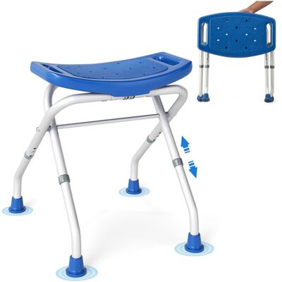 CostwayTabouret de Douche Hauteur Réglable 49-52,5 cm Siège de Douche Accoudoirs Amovibles Pieds en Caoutchouc Antidérapants Bleu - Publicité CostwayTabouret de Douche Hauteur Réglable 49-52,5 cm Siège de Douche Accoudoirs Amovibles Pieds en Caoutchouc Antidérapants Bleu - Publicité