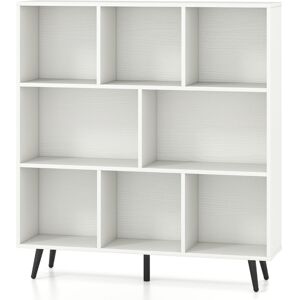 CostwayÉtagère à 8 Cubes Organisateur de Rangement Moderne avec 5 Pieds Métalliques Effilés Étagère Autoportante avec 2 Kits Antichute Blanc - Publicité CostwayÉtagère à 8 Cubes Organisateur de Rangement Moderne avec 5 Pieds Métalliques Effilés Étagère Autoportante avec 2 Kits Antichute Blanc - Publicité