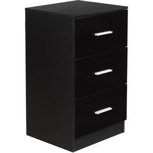 CostwayTable de Chevet Meuble de Rangement avec 3 Tiroirs Caisson de Bureau Noir - Publicité CostwayTable de Chevet Meuble de Rangement avec 3 Tiroirs Caisson de Bureau Noir - Publicité
