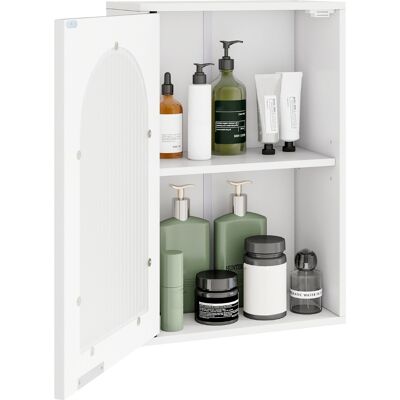 CostwayArmoire Murale de Salle de Bain avec Porte en Verre et Étagère Réglable Armoire Murale en Bois pour Salle de Bain 35 X 20 X 525 Cm Blanc - Publicité CostwayArmoire Murale de Salle de Bain avec Porte en Verre et Étagère Réglable Armoire Murale en Bois pour Salle de Bain 35 X 20 X 525 Cm Blanc - Publicité