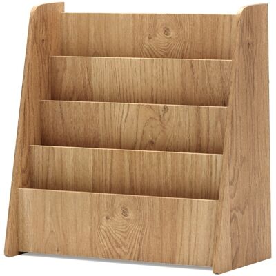 CostwayBibliothèque pour Enfants a 4 Niveaux Bibliothèque Frontale pour Enfants avec Compartiments Etagère pour Magazines Naturel - Publicité CostwayBibliothèque pour Enfants a 4 Niveaux Bibliothèque Frontale pour Enfants avec Compartiments Etagère pour Magazines Naturel - Publicité