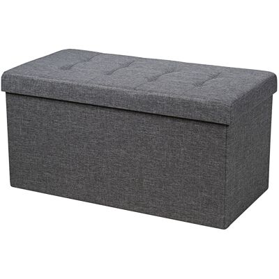 CostwayPouf de Rangement Pliable Coffre à Jouets avec Bac de Rangement Amovible Banc à Chaussures avec Repose-Pieds Gris Foncé - Publicité CostwayPouf de Rangement Pliable Coffre à Jouets avec Bac de Rangement Amovible Banc à Chaussures avec Repose-Pieds Gris Foncé - Publicité